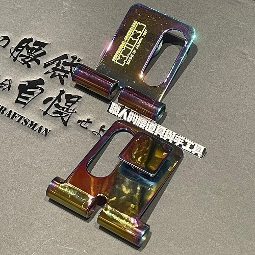 不鏽鋼真空鍍彩鈦-方扣快扣片-固定式