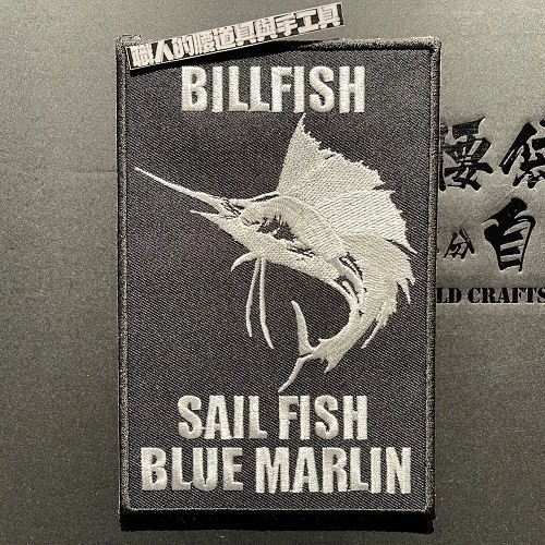 黑底白旗魚大方標
