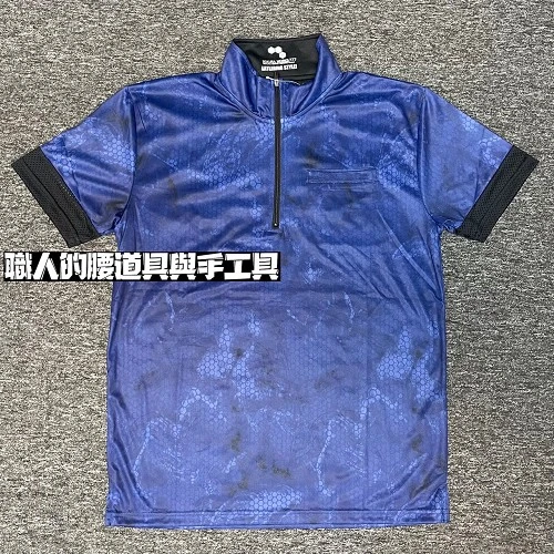 涼感上衣_遮熱POLO衫藍