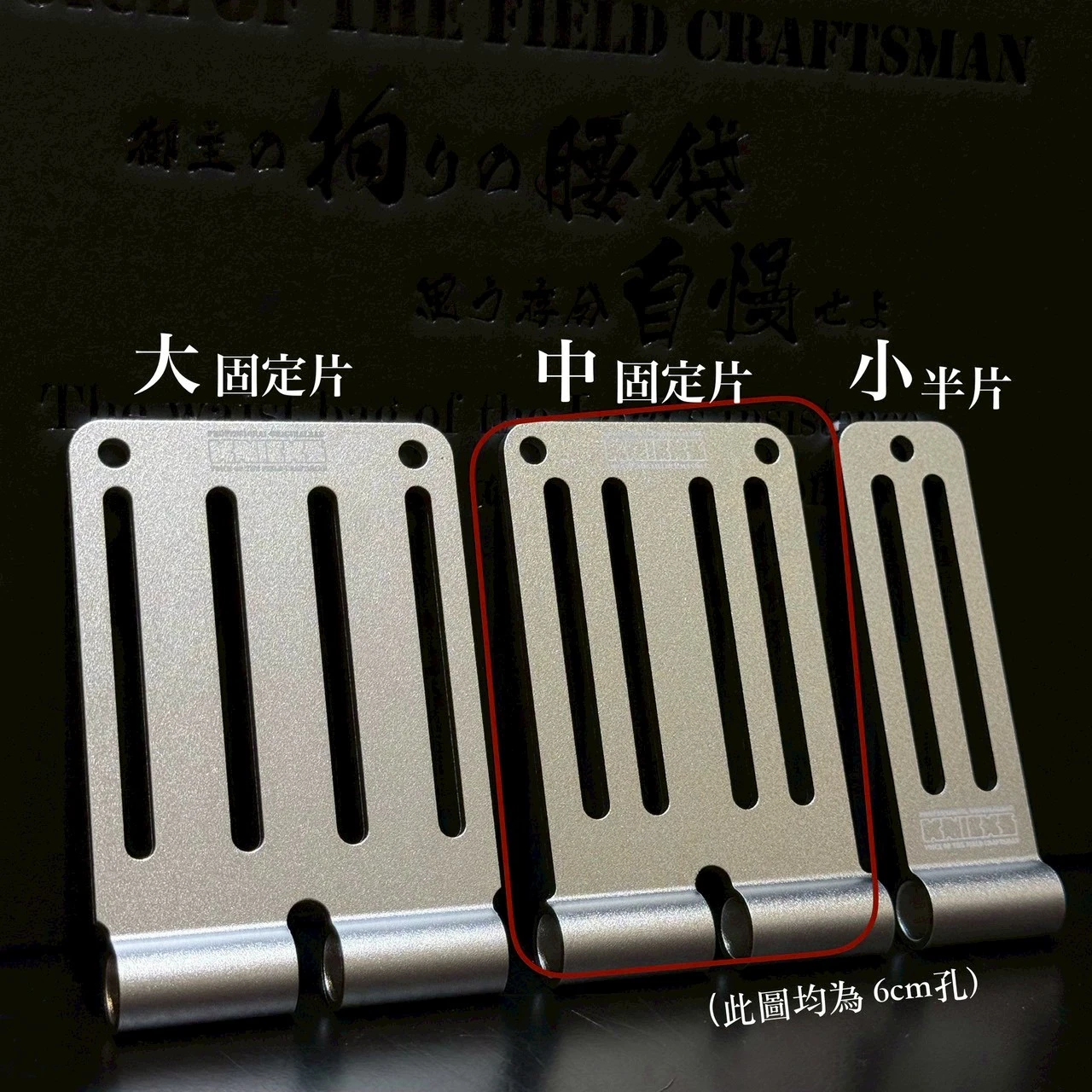 鋁-限定專賣-中固定片-孔長6公分-銀
