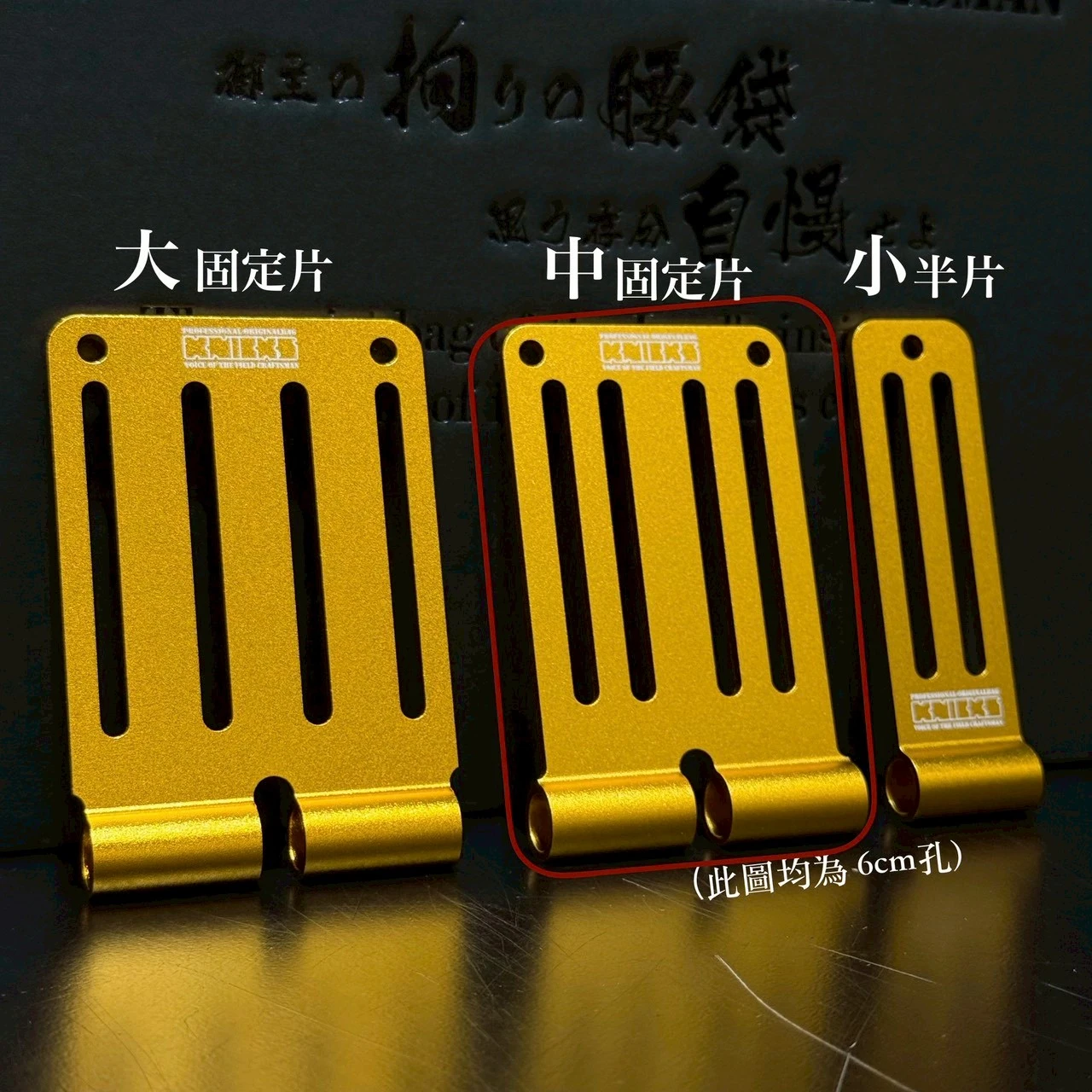 鋁-限定專賣-中固定片-孔長6公分-金