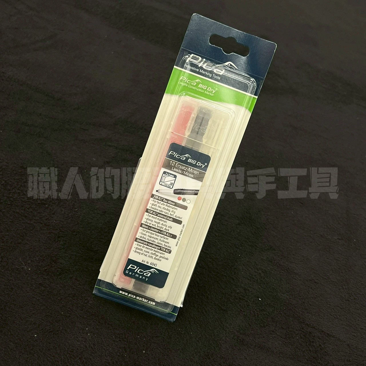 Pica 6045 超粗工程筆 筆芯12入-黑4紅4白4