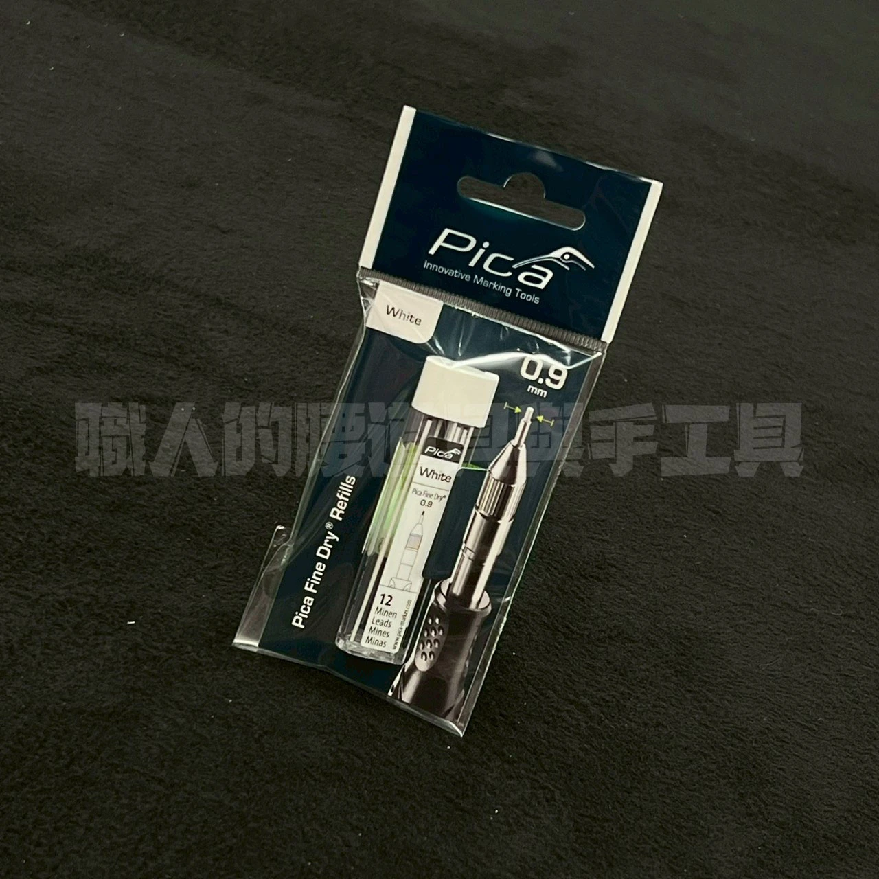 Pica 7032 細長工程筆0.9筆芯 白