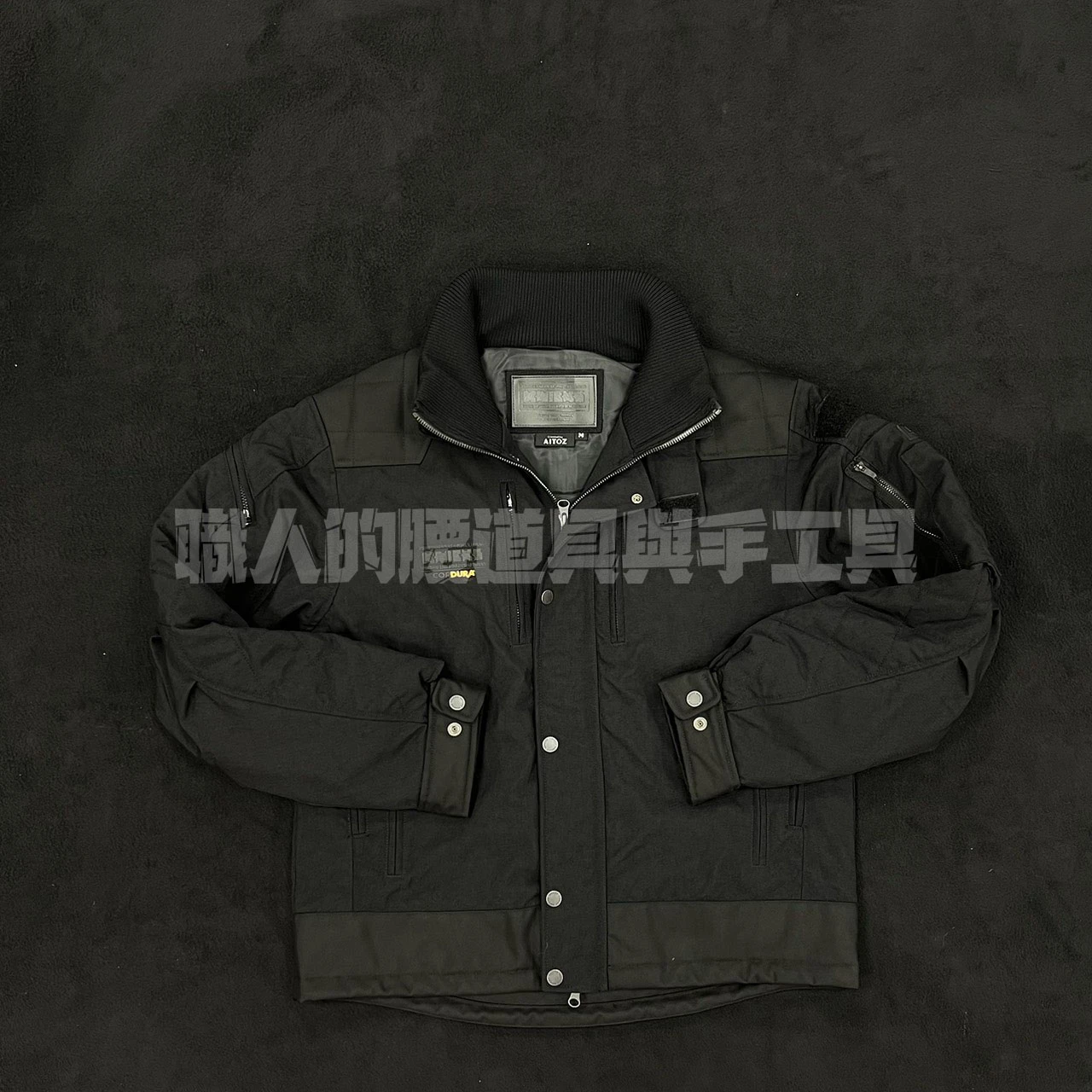 KNICKS_黑領外套刺繡軍規隊