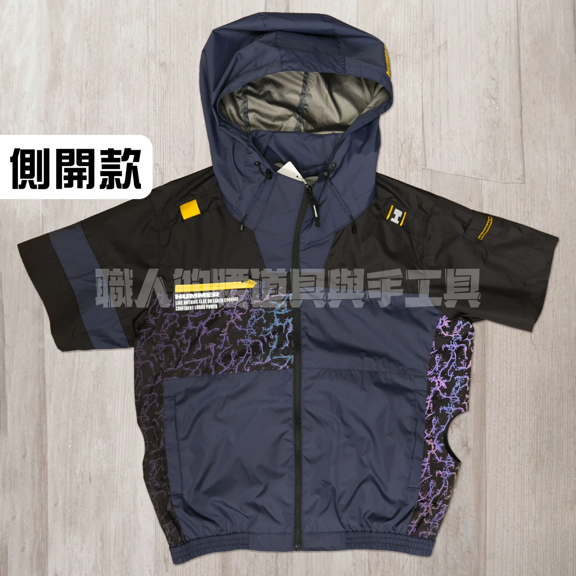 短袖_風神鍍鈦遮熱側開-11.5度_深藍