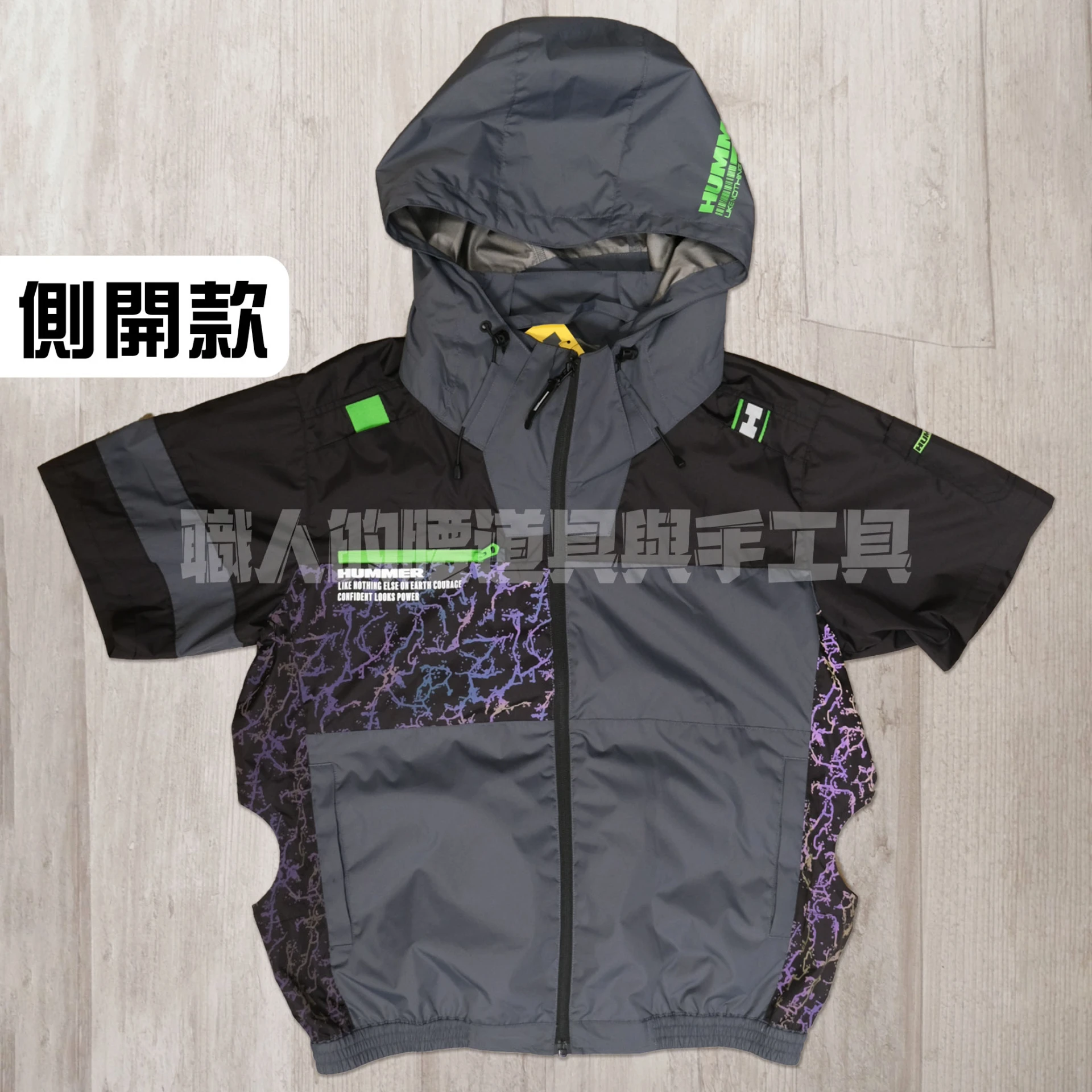 短袖_風神鍍鈦遮熱側開-11.5度_碳灰