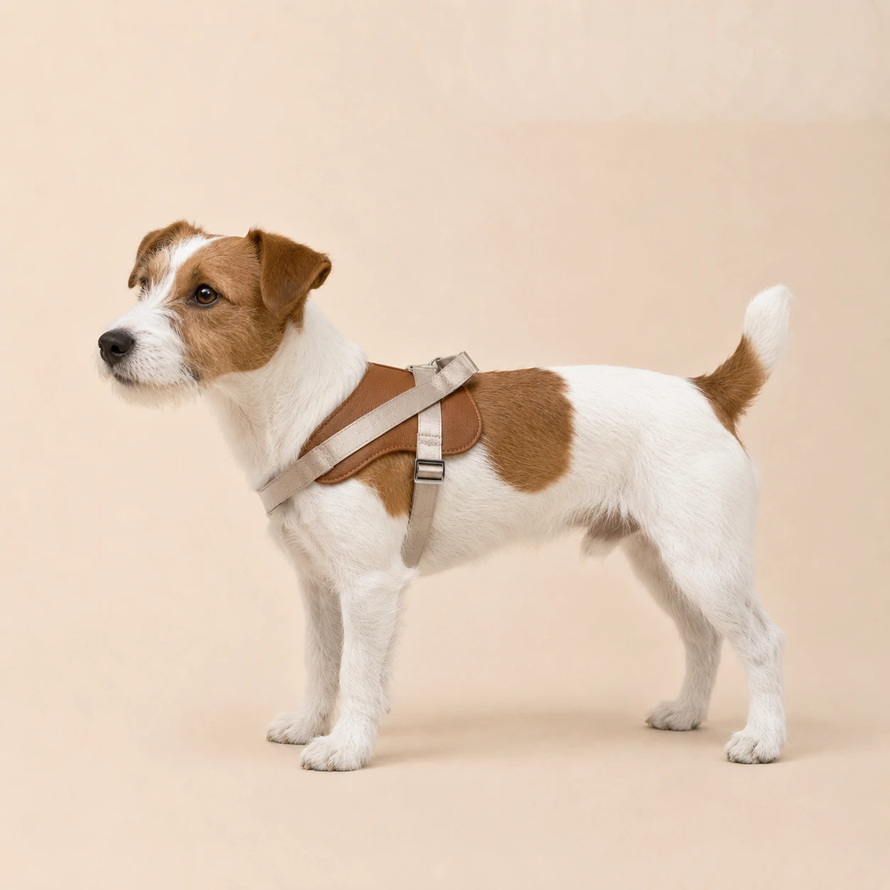 馬鞍型狗狗胸背帶｜皮革犬用胸背