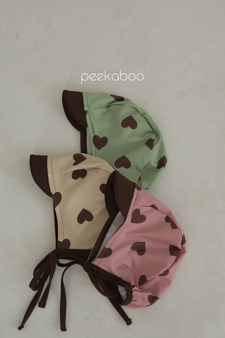 PEK#經典愛心泳帽/3COLORS