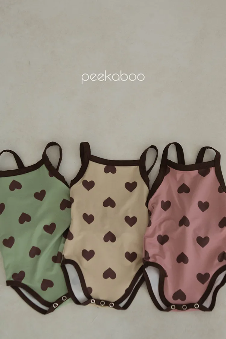 PEK#經典愛心包屁泳裝/3COLORS