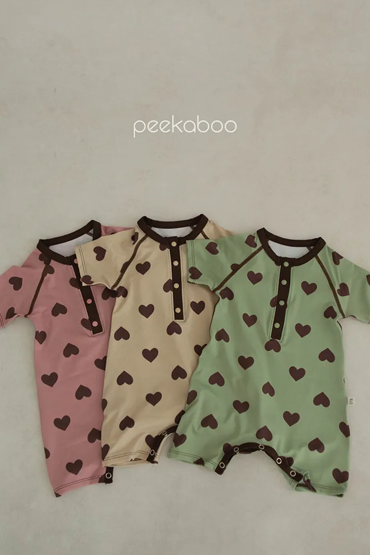 PEK#經典愛心寶寶泳裝/3COLORS
