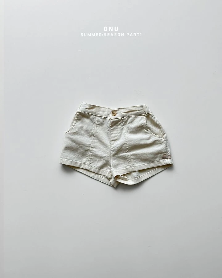 ONU#斜紋棉布短褲/2COLORS