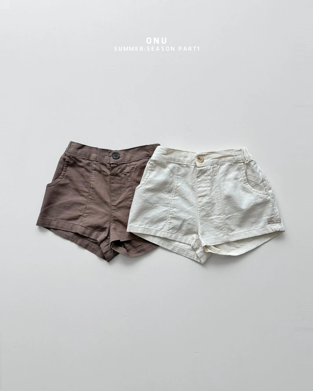 ONU#斜紋棉布短褲/2COLORS