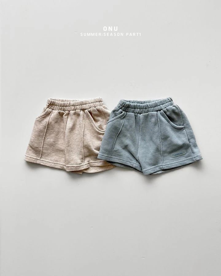 ONU#毛圈棉短褲/2COLORS