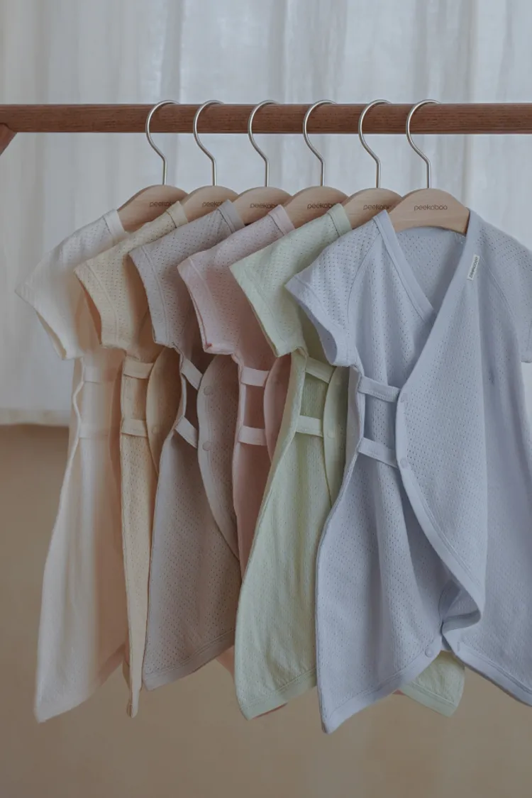 PEK#涼感網眼新生兒開襟/6COLORS