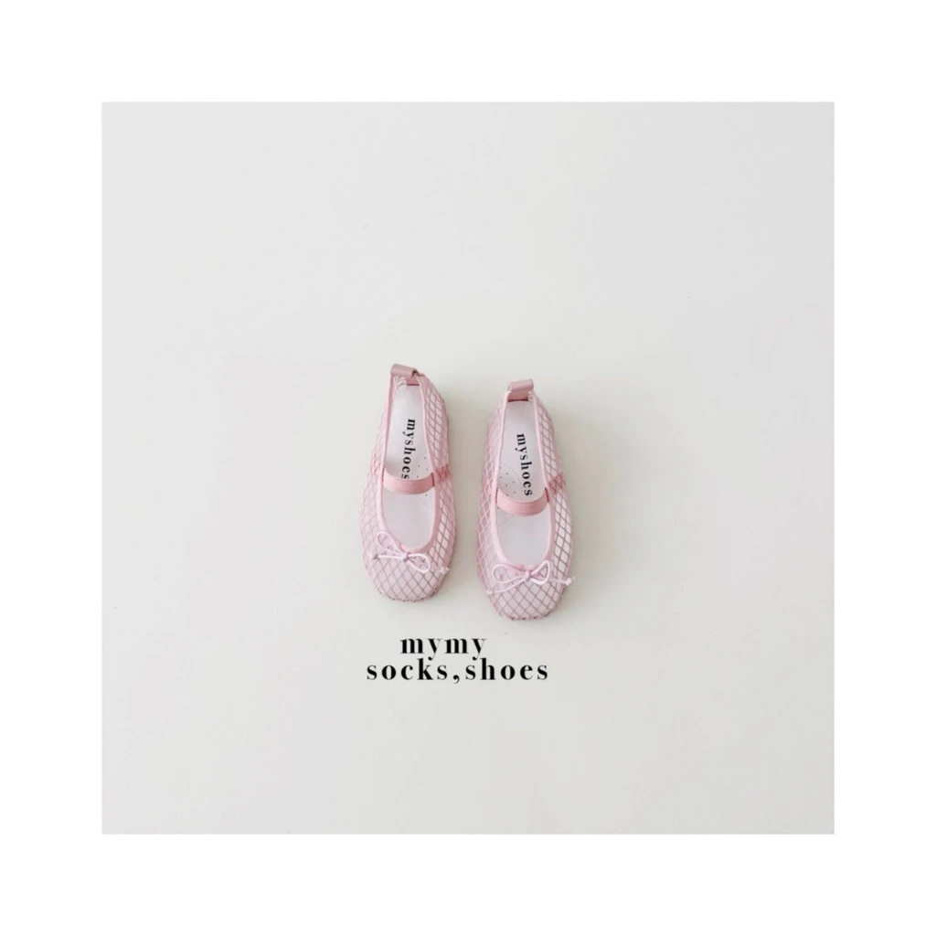 MYSCOKS#蝴蝶結網狀娃娃鞋/3COLORS