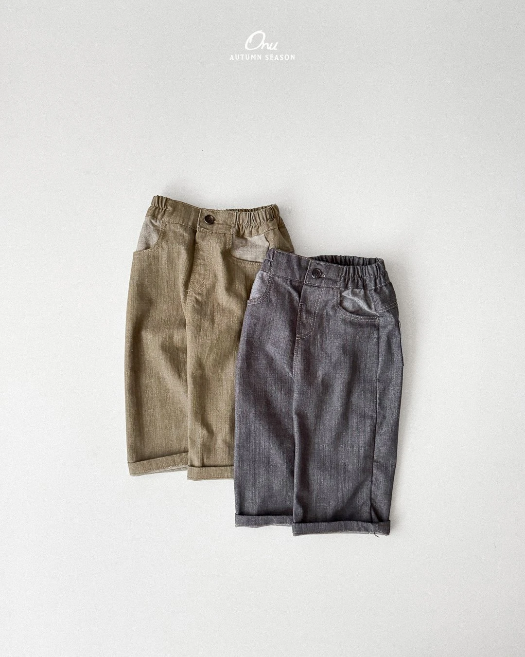ONU#復古口袋造型牛仔褲/2COLORS