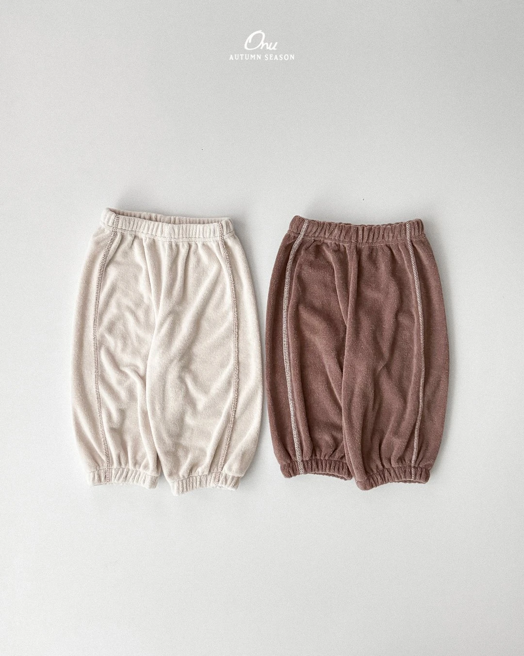 ONU#毛圈軟毛褲/2COLORS