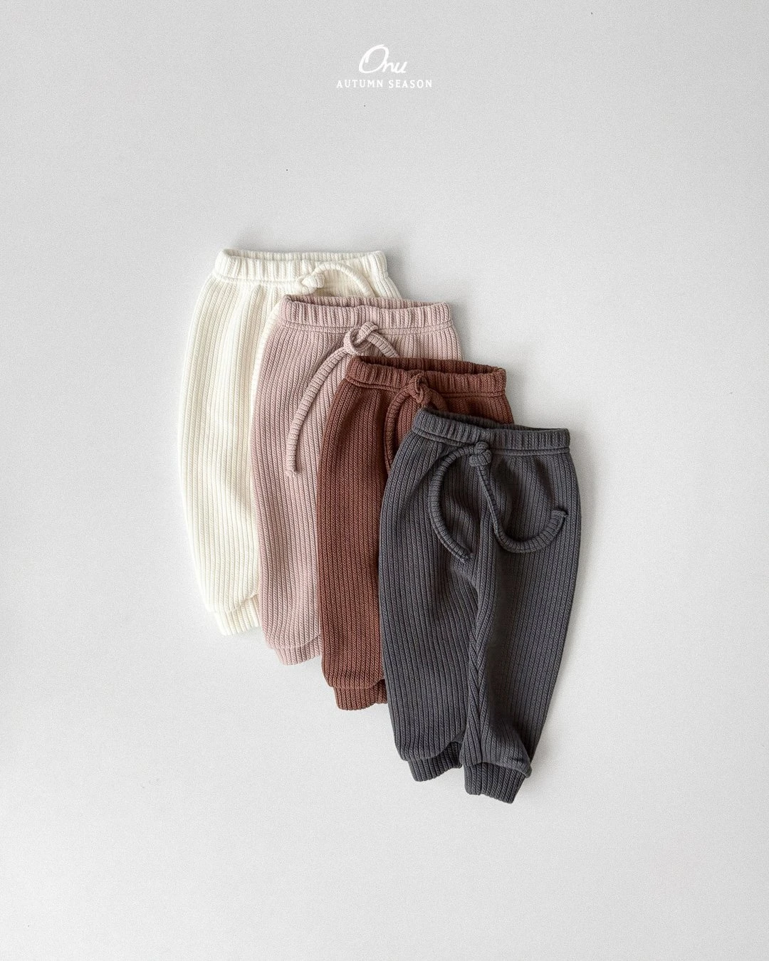ONU#羅紋內搭褲/4COLORS