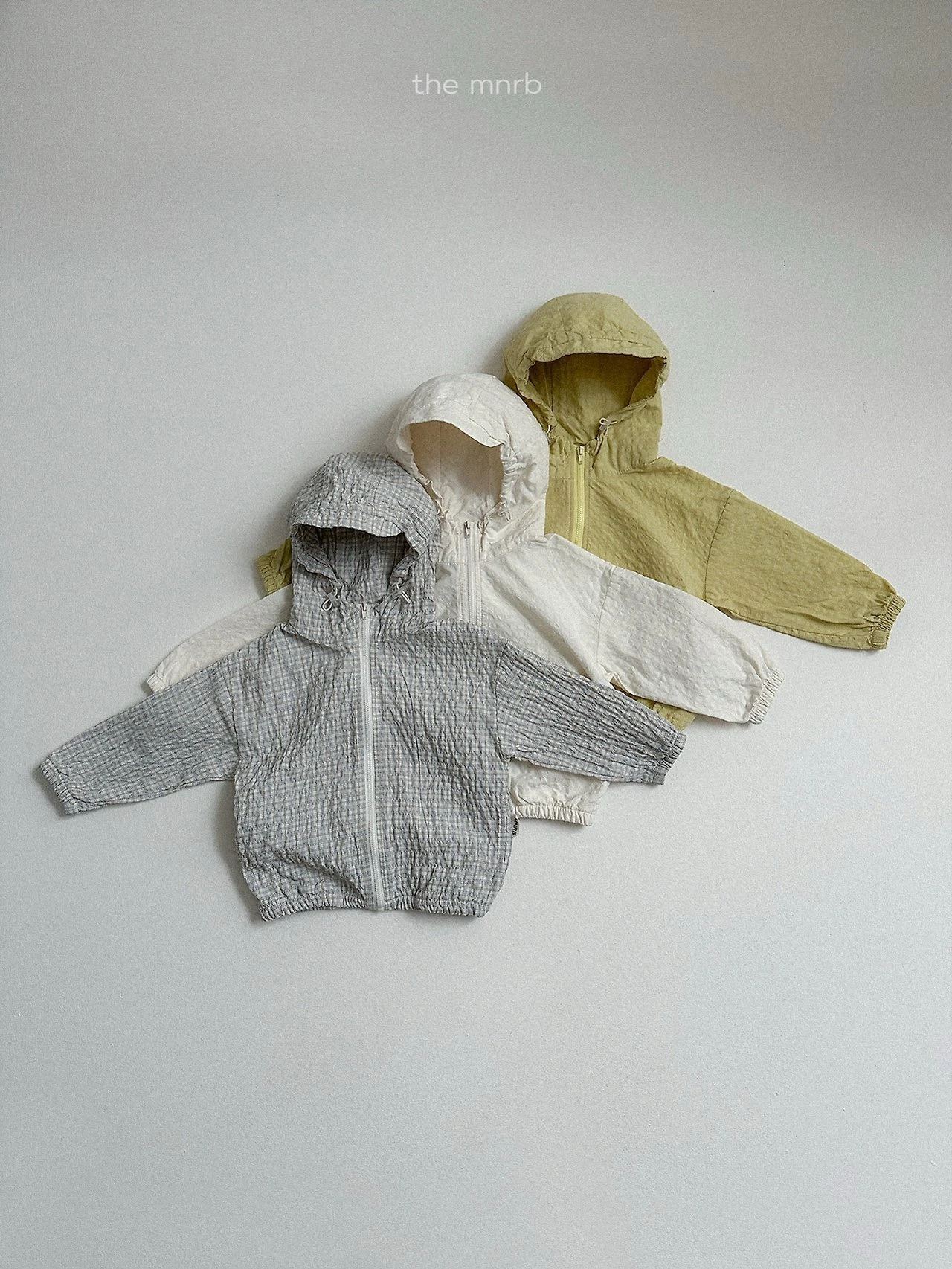 MR#秋季抓皺連帽外套/3COLORS