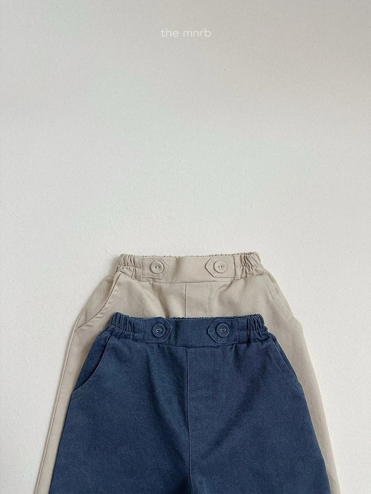 MR#鈕扣斜紋休閒褲/2COLORS