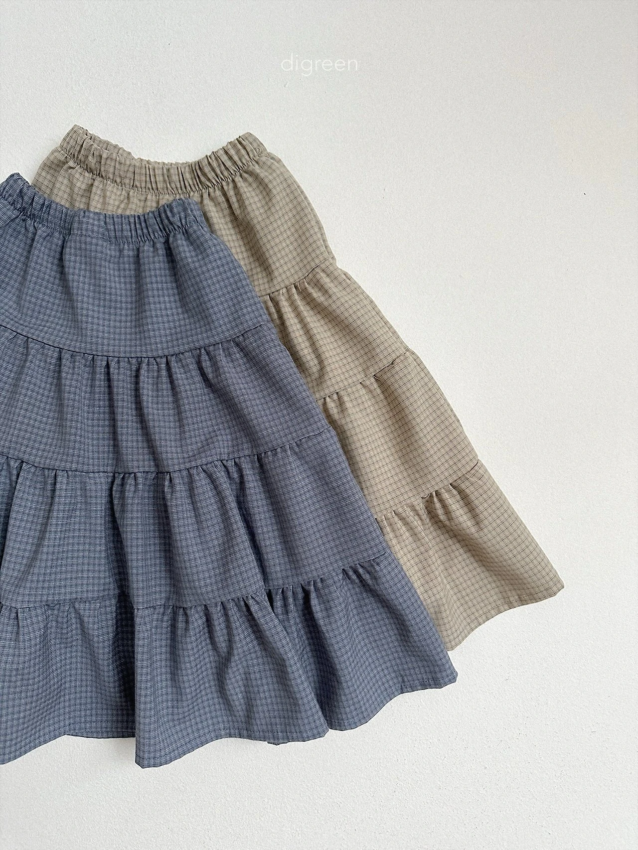 DIGREEN#格紋蛋糕裙/2COLORS