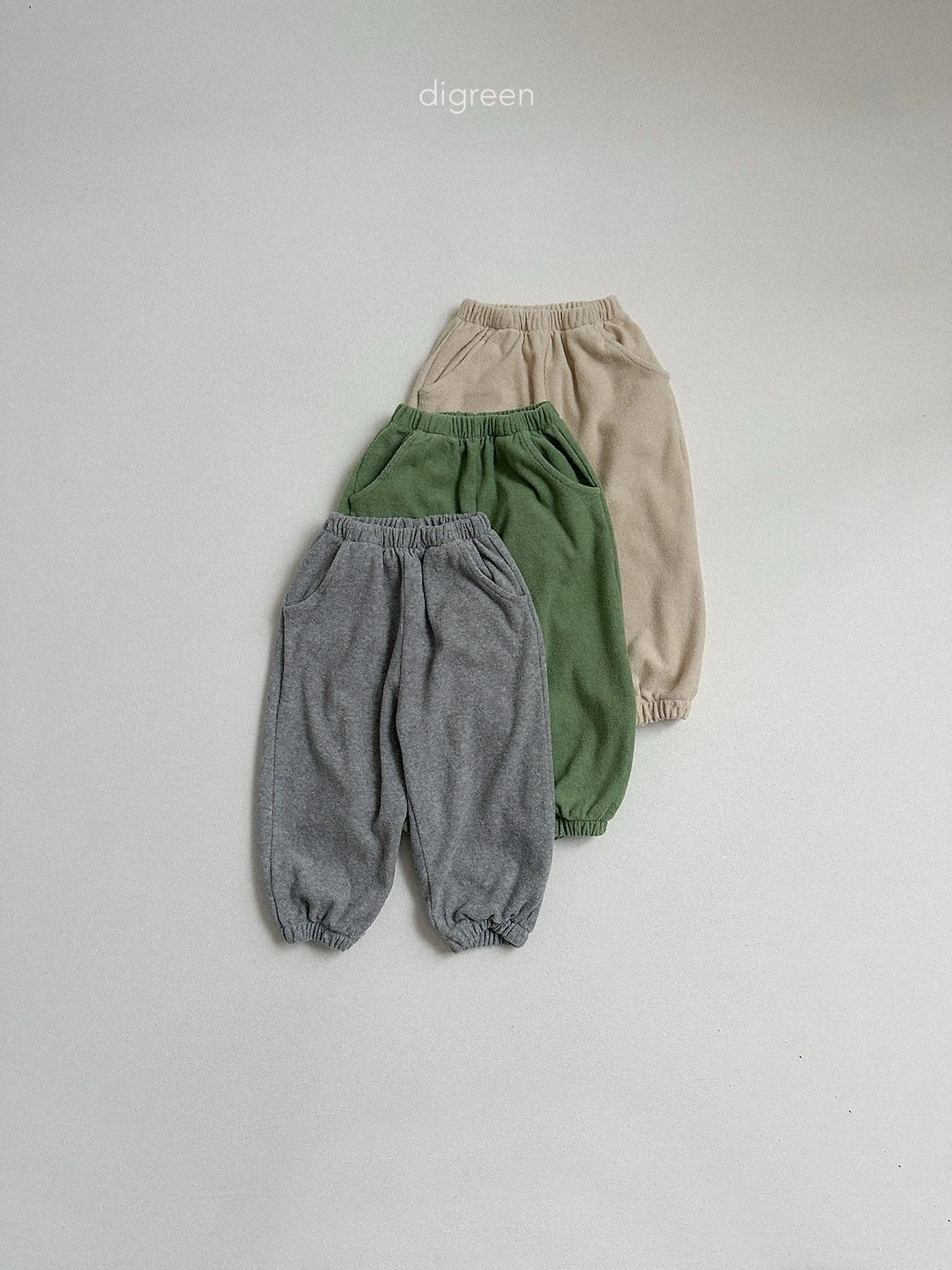 DIGREEN#毛圈慢跑褲/3COLORS