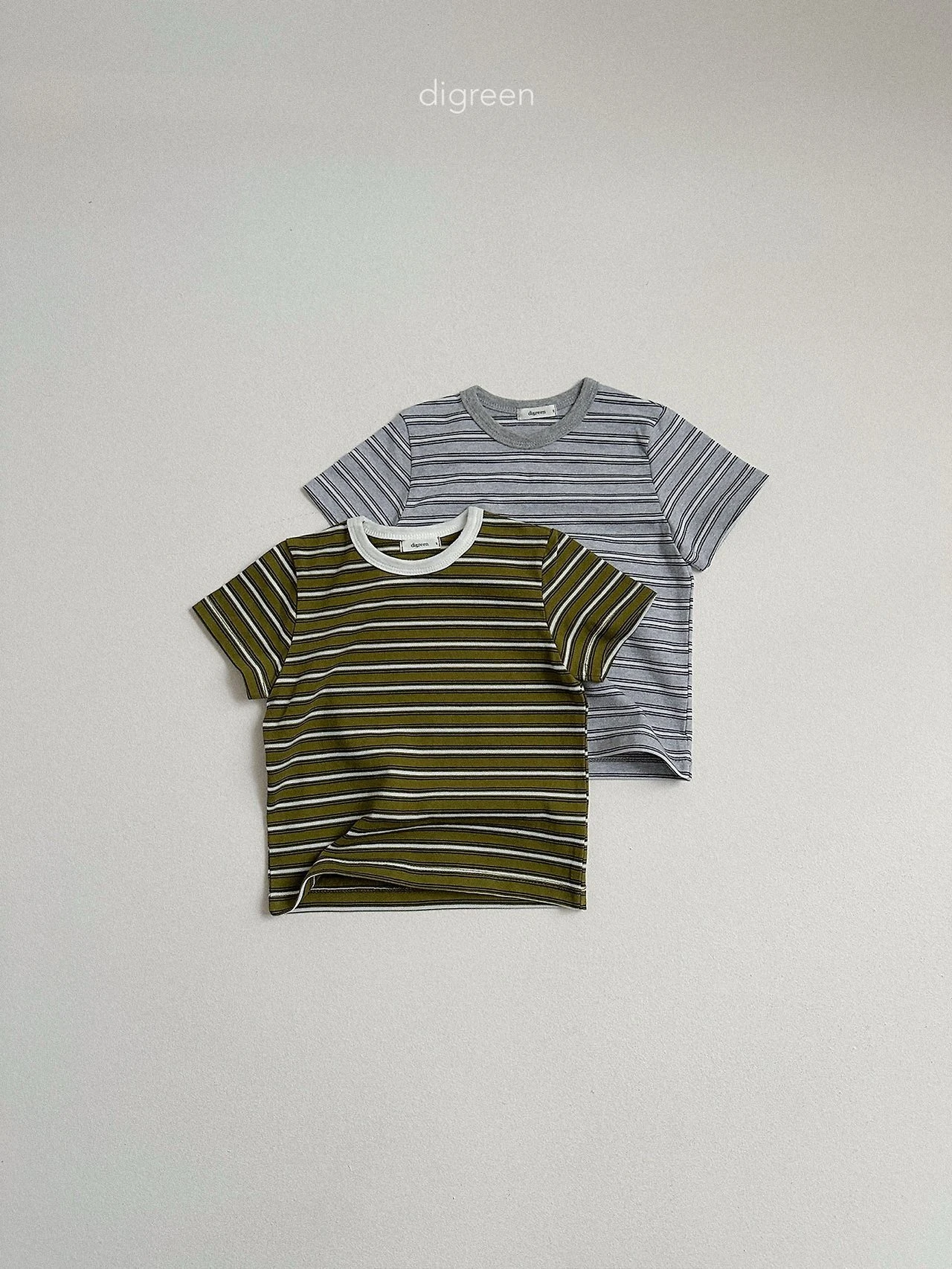 DIGREEN經典百搭條紋T/2COLORS