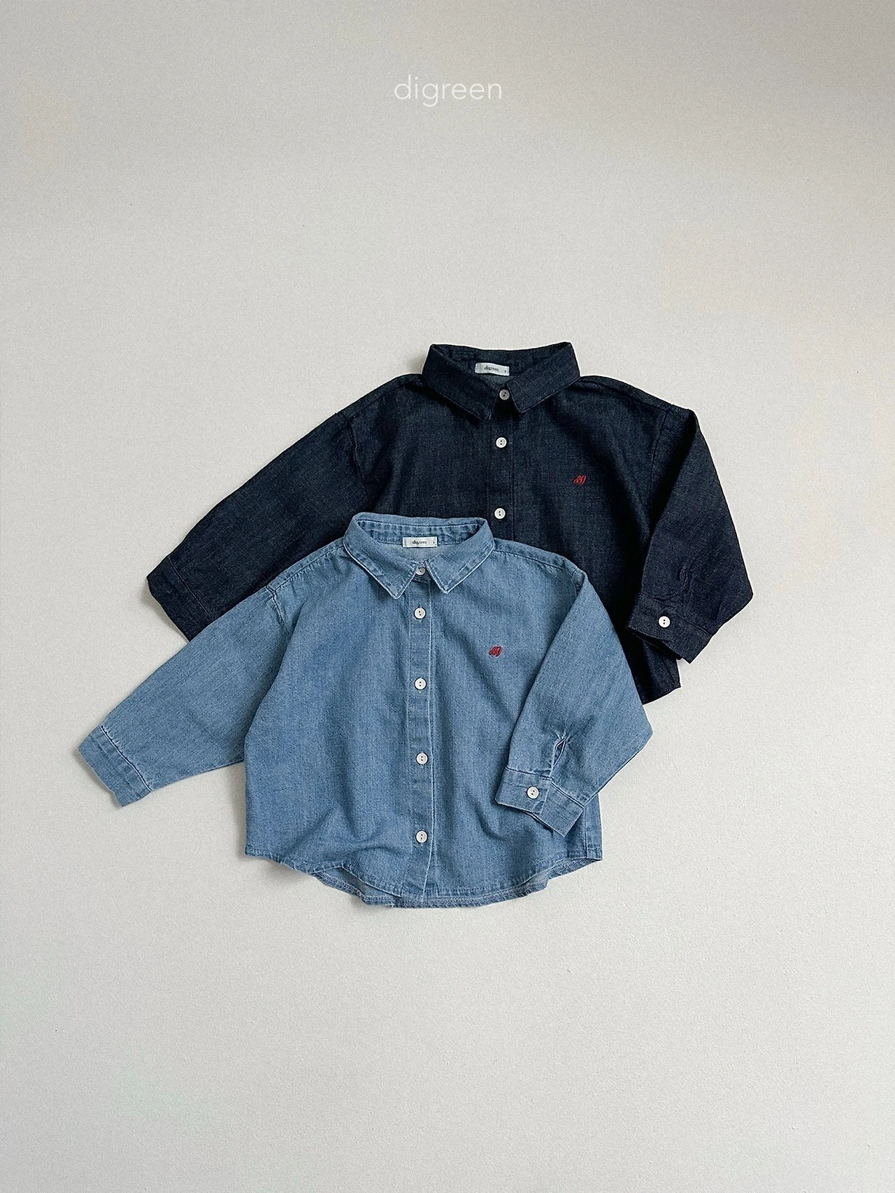 DIGREEN#經典牛仔襯衫/2COLORS