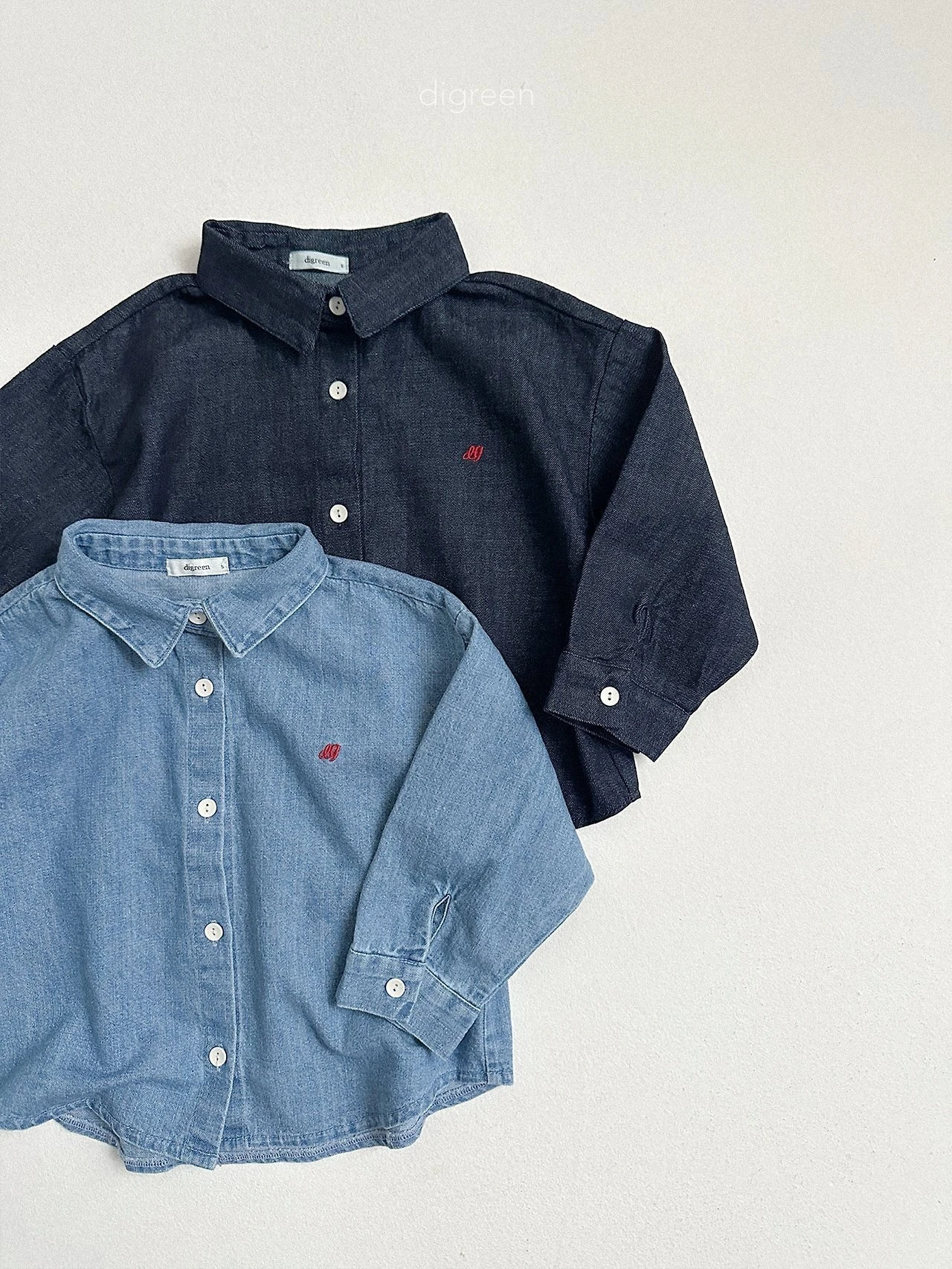 DIGREEN#經典牛仔襯衫/2COLORS