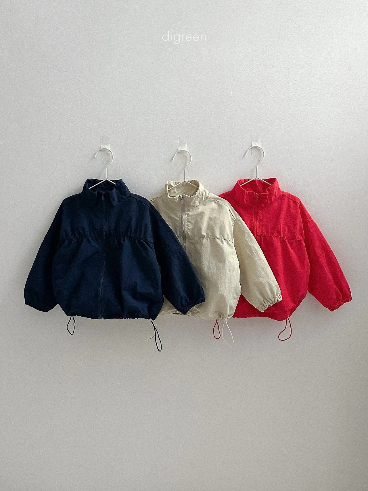 DIGREEN#抽繩帥氣防風外套/3COLORS