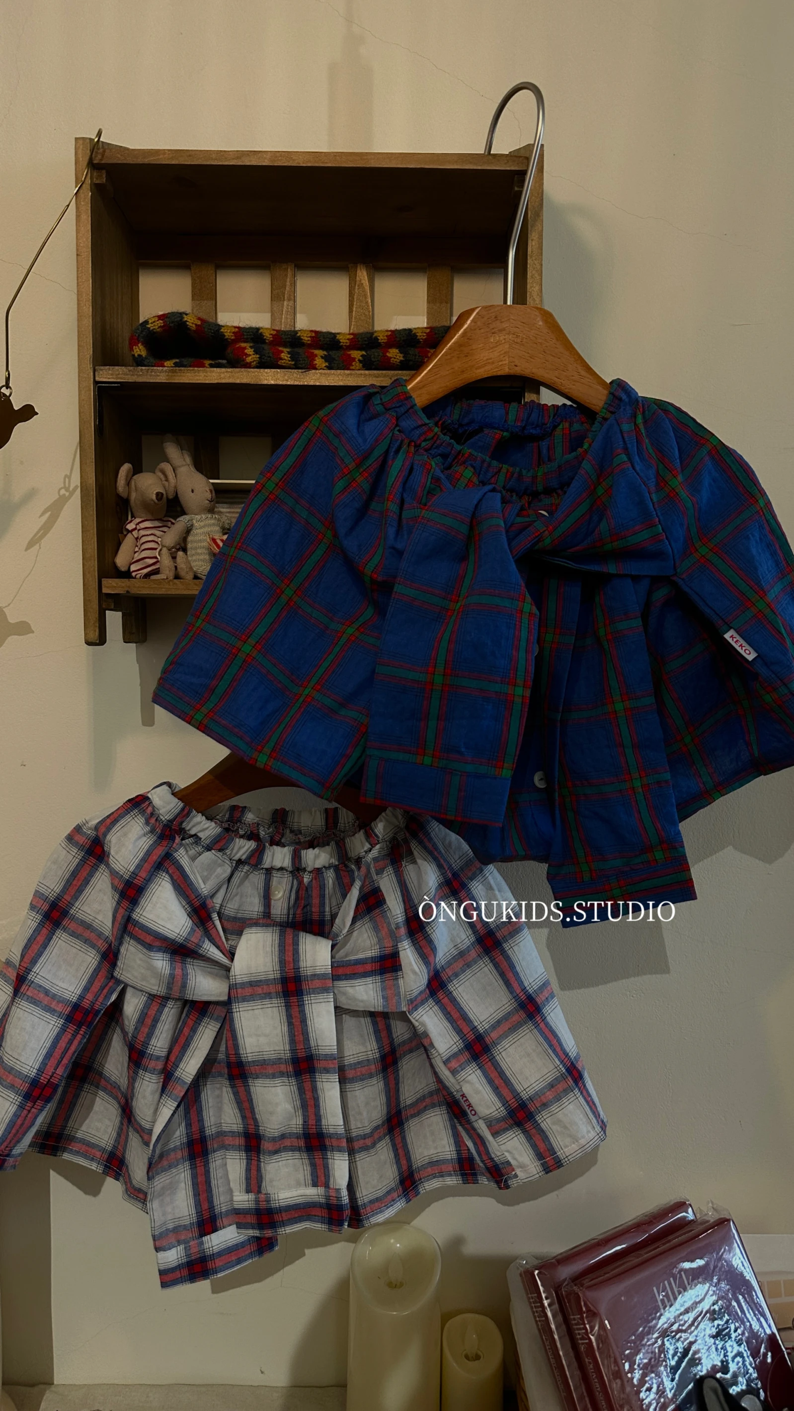 SALE#綁帶格紋裙/COLORS