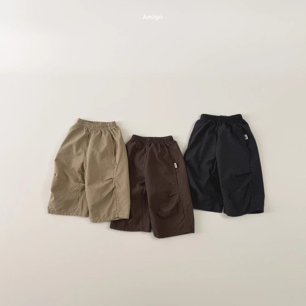 AMIGO#褶皺寬褲/3COLORS