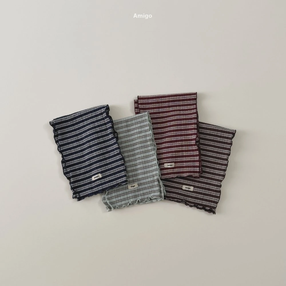 AMIGO#條紋圍巾/4COLORS