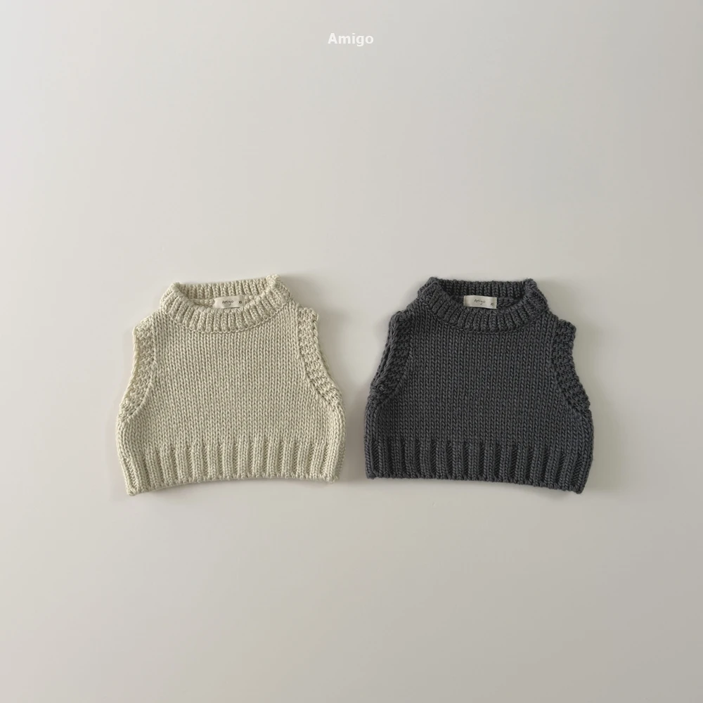 AMIGO#經典針織背心/2COLORS