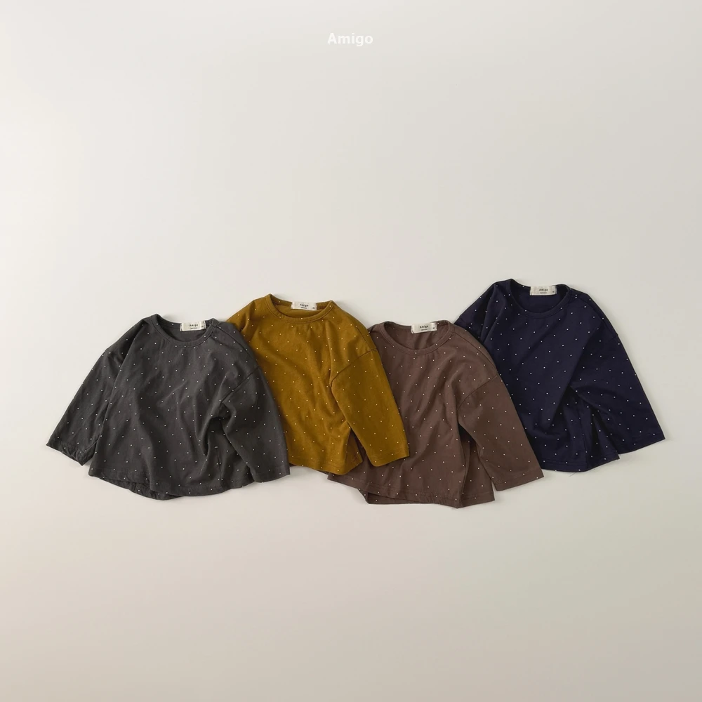 AMIGO#雪點圓領T/4COLORS