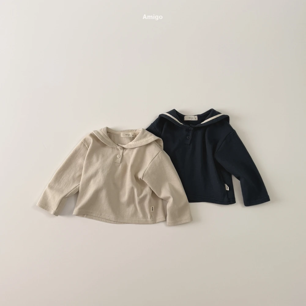 AMIGO#海軍領上衣/2COLORS