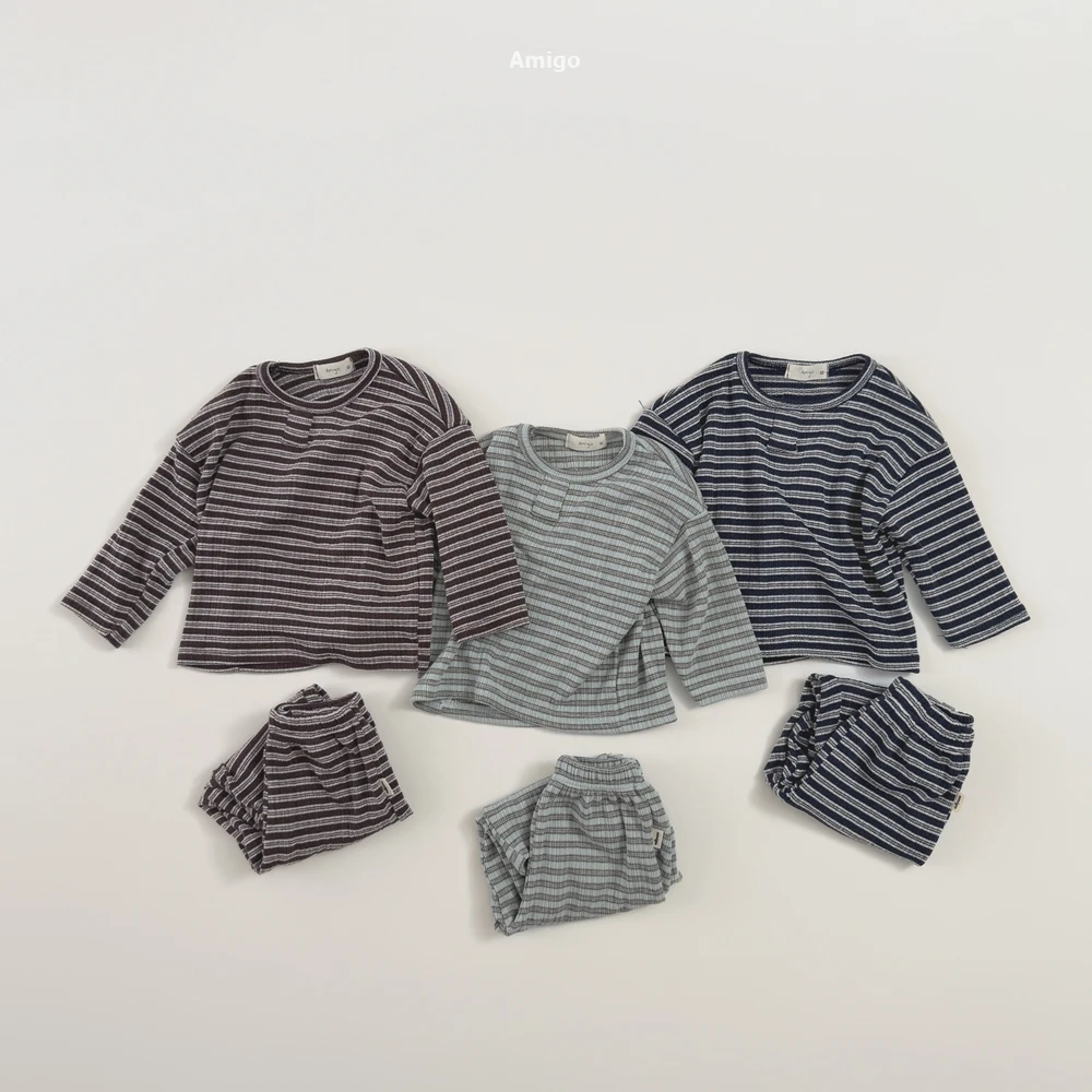 AMIGO#小標條紋居家服/3COLORS