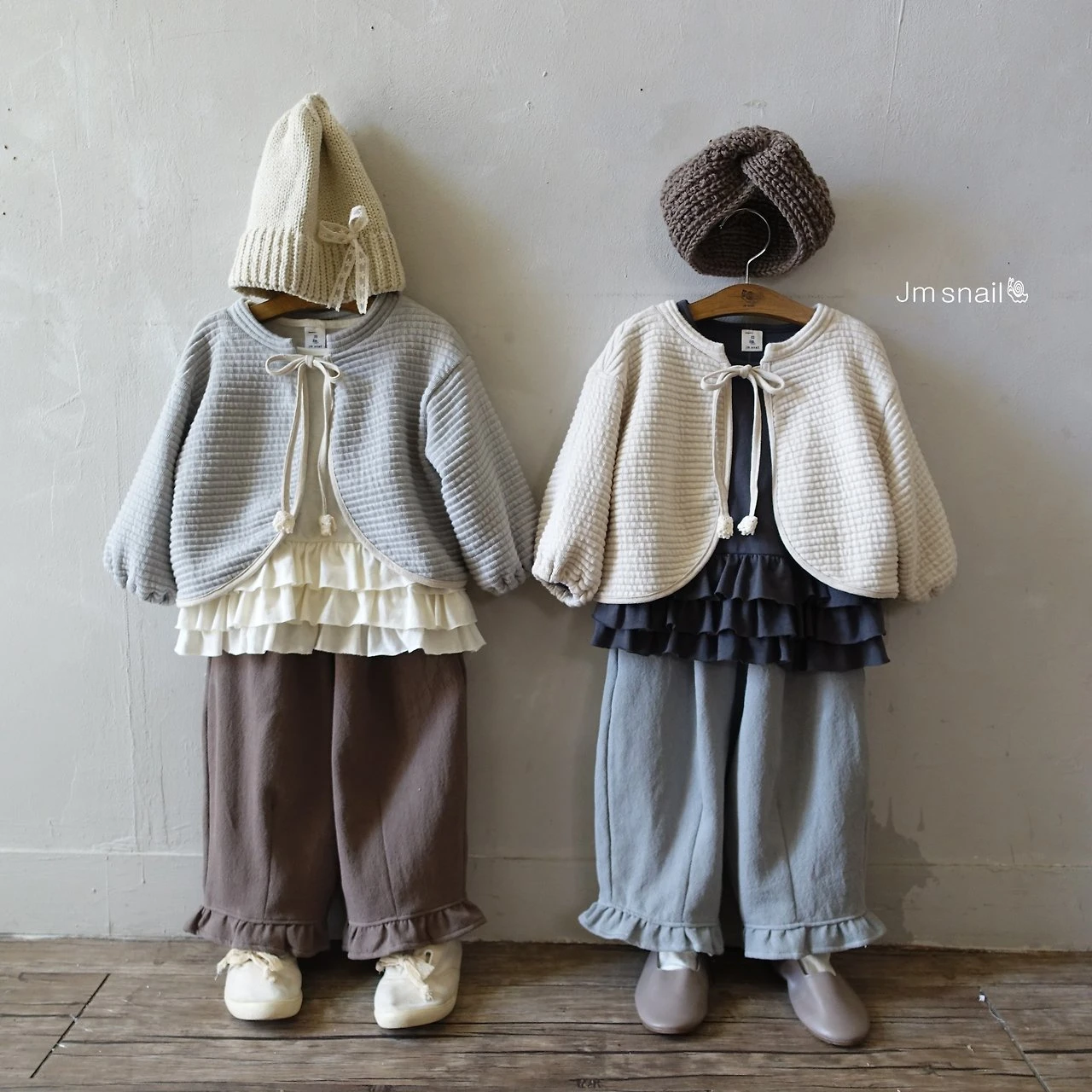 JS#蝴蝶結繫帶開襟衫/2COLORS
