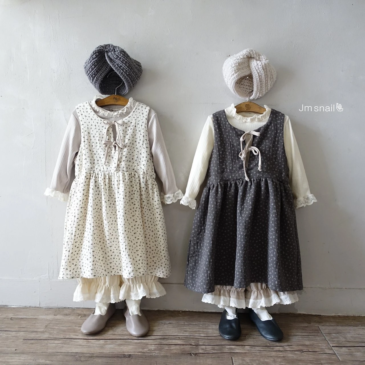 JS#蕾絲褶皺休閒褲/2COLORS