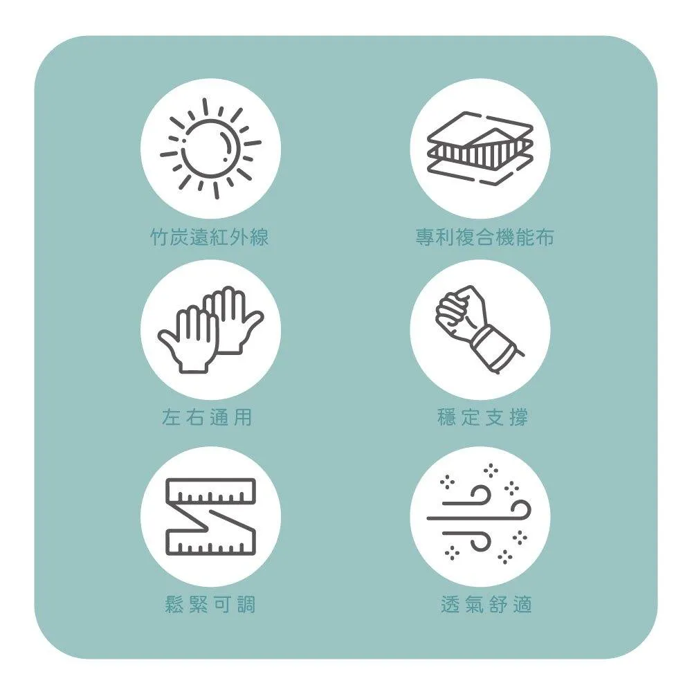 【皇家竹炭】竹炭護腕帶_輕便款