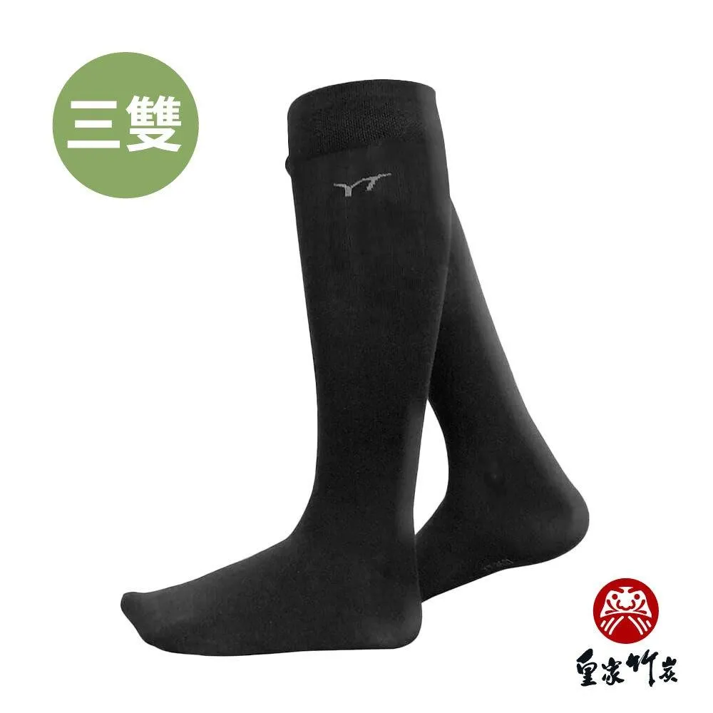 【皇家竹炭】YT 竹炭小腿襪 黑色 三雙組