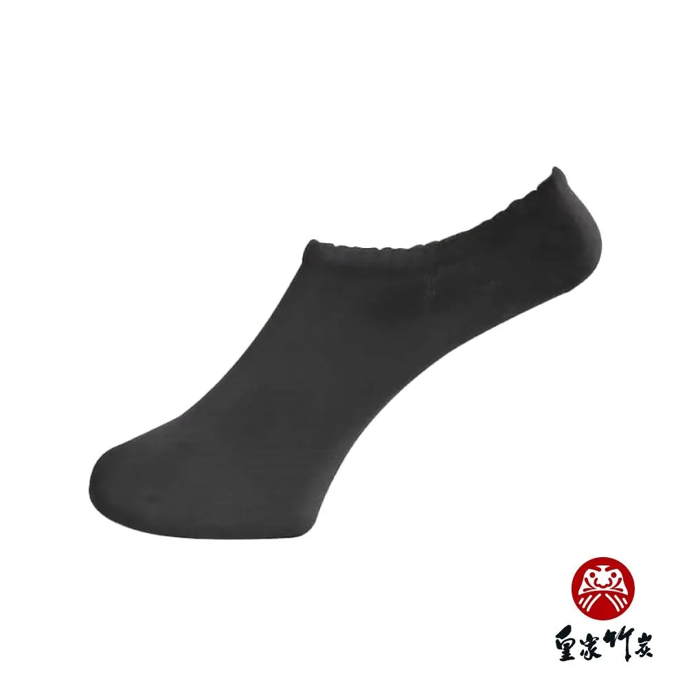 【皇家竹炭】竹炭低跟踝襪 黑色