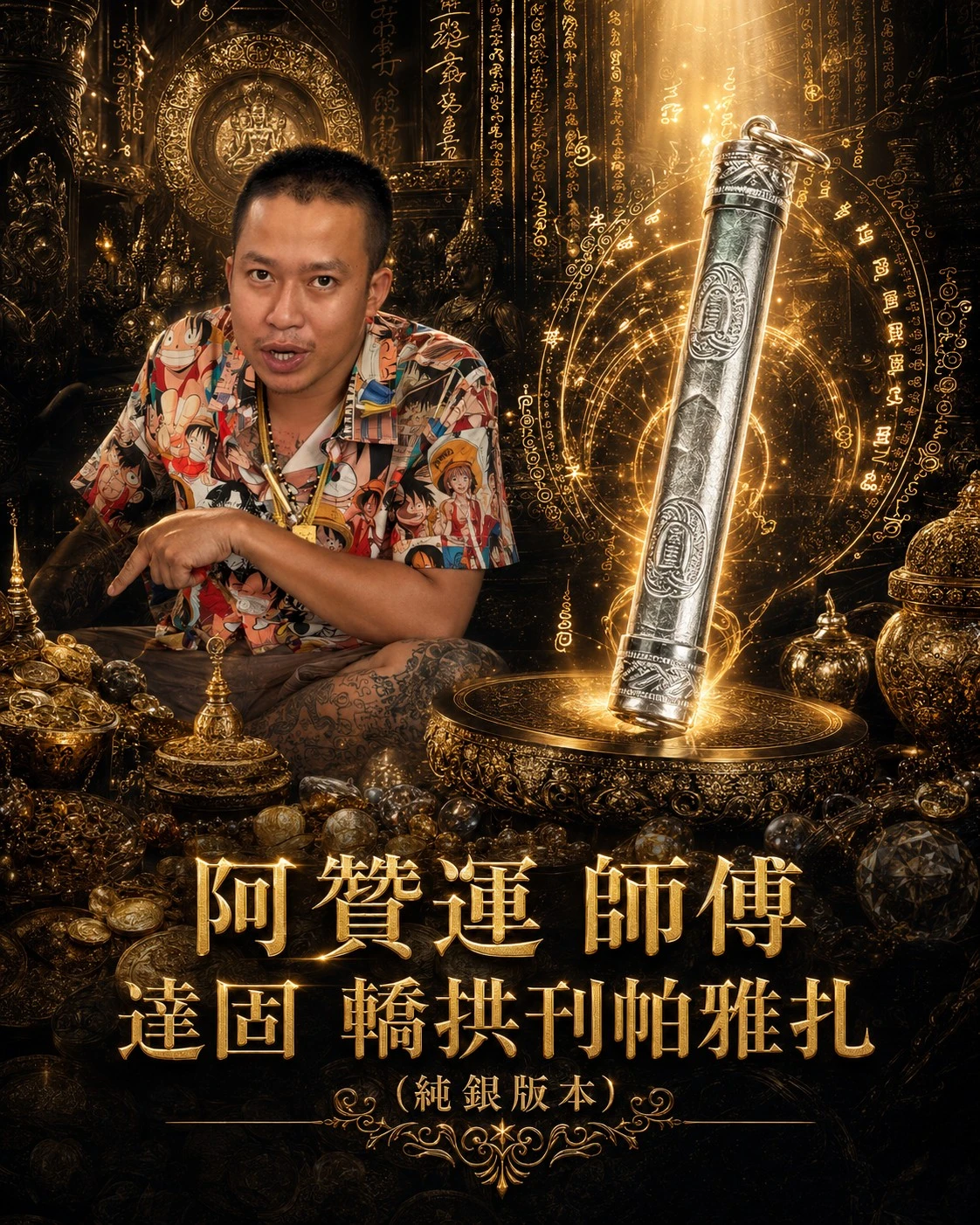 阿贊運 師傅  達固 轎拱刊帕雅扎（純銀版本）