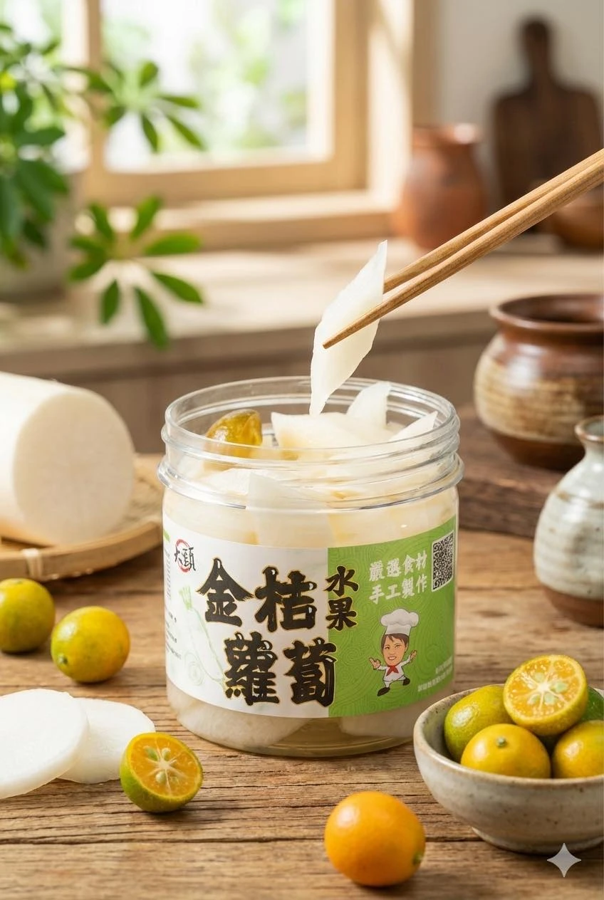 【大頭-全素泡菜】金桔水果蘿蔔