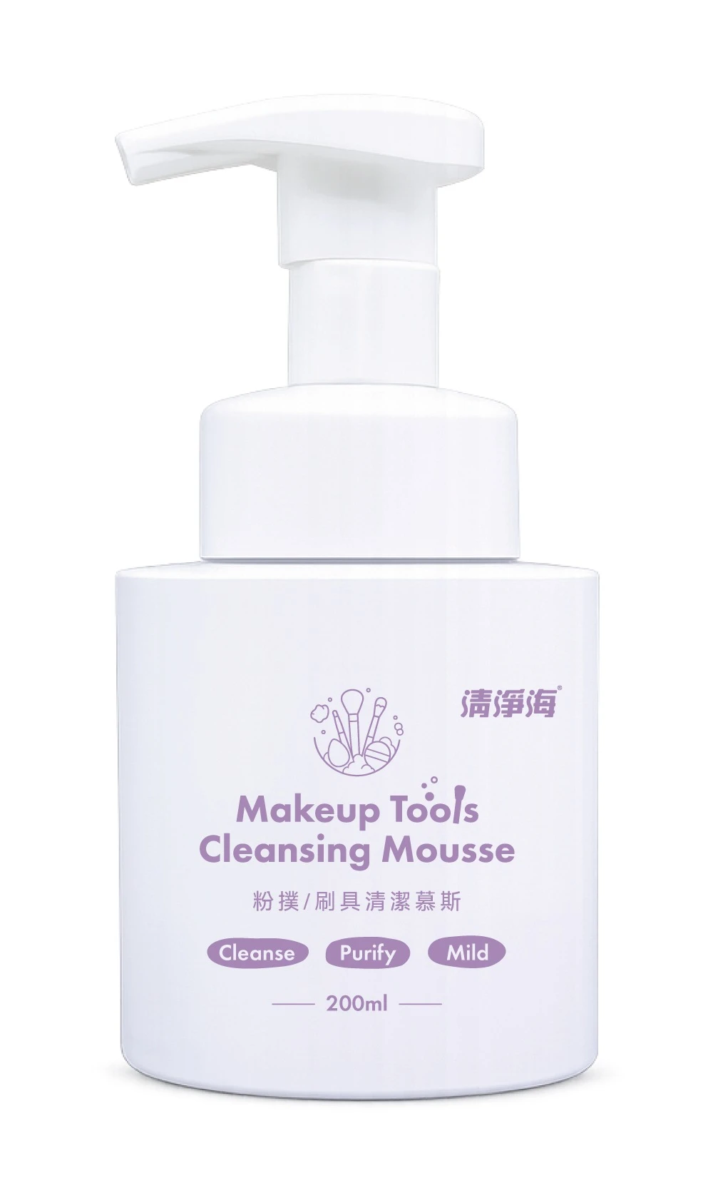 清淨海 粉撲/刷具清潔慕斯 200ml