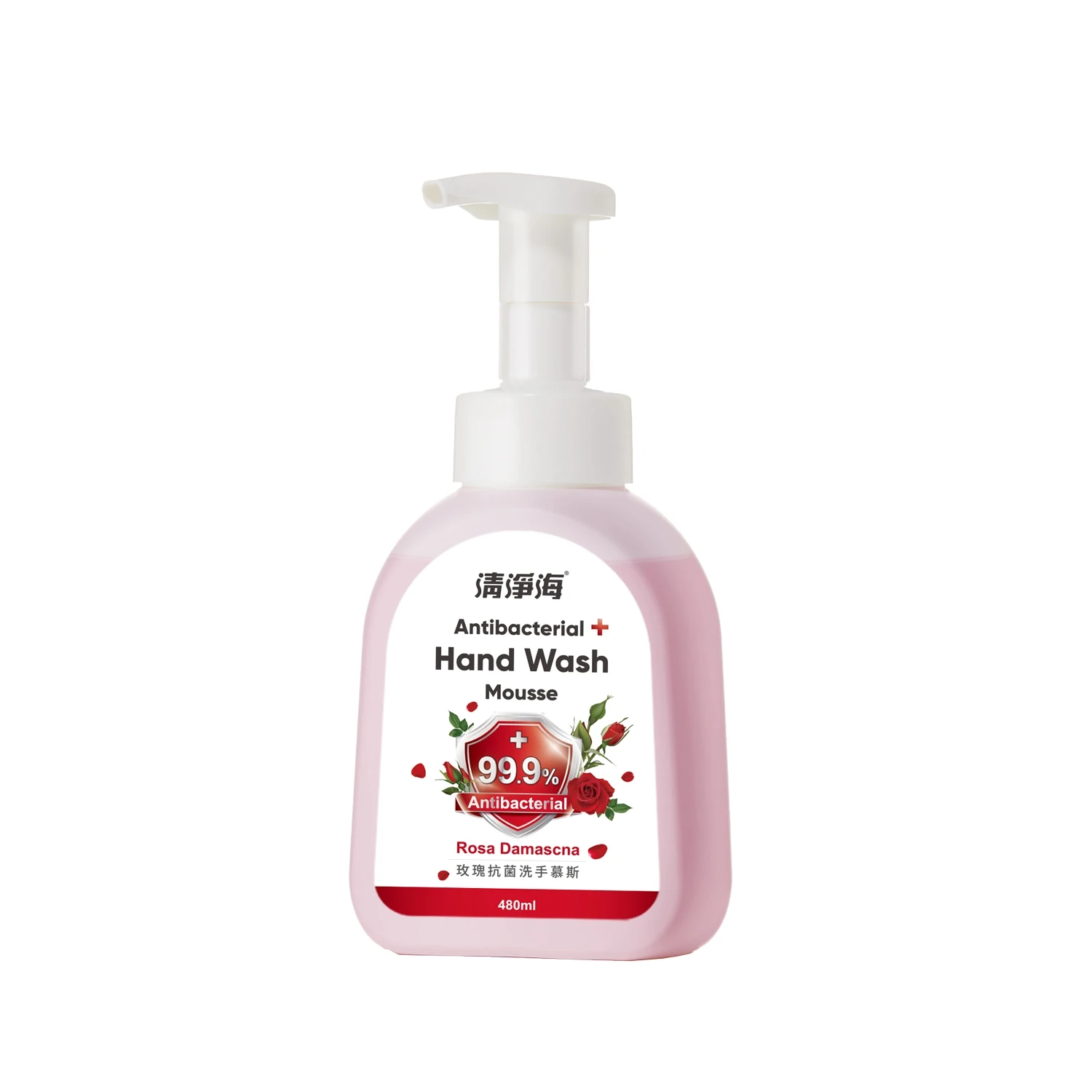 清淨海 玫瑰抗菌洗手慕斯 480ml