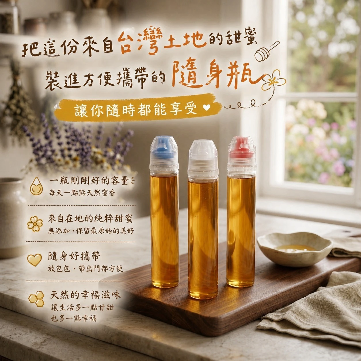 蜂蜜隨身瓶120克士4.5%