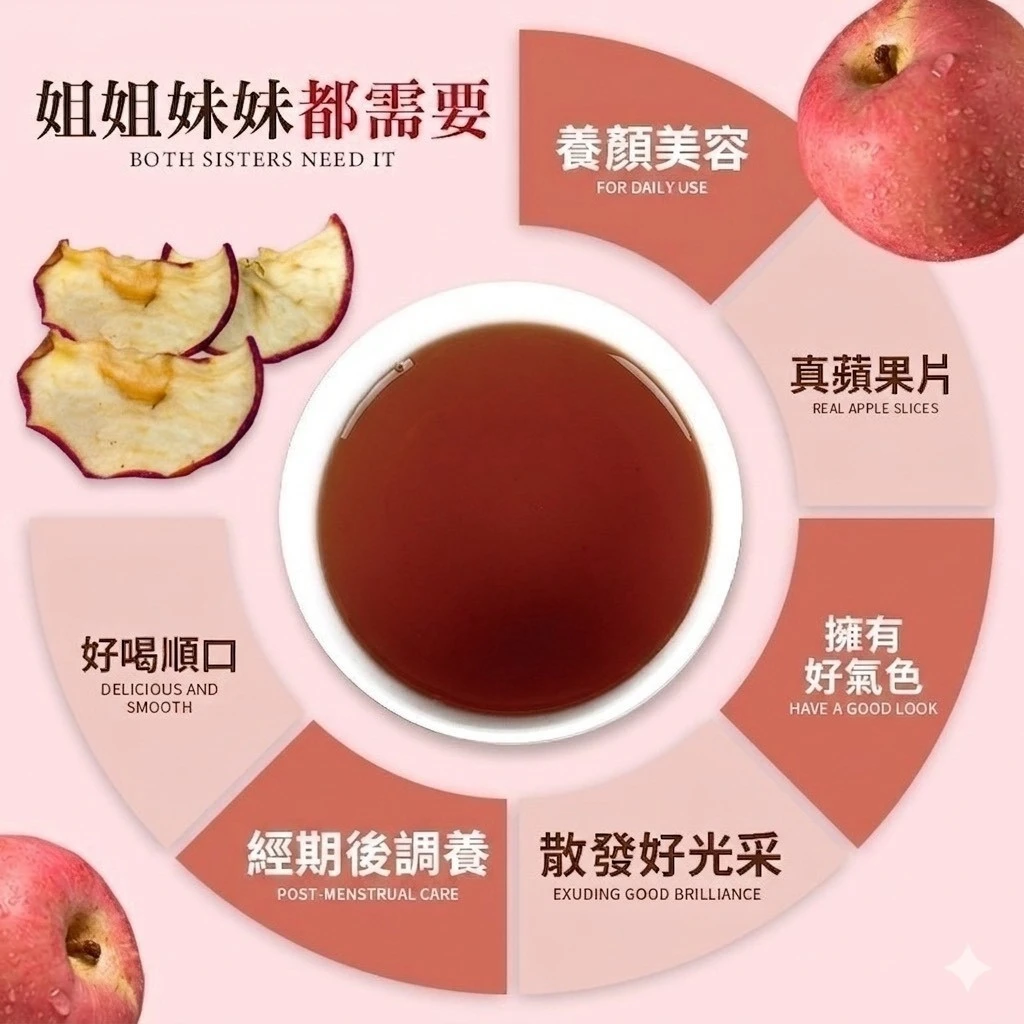 蘋果四物茶包8克士2%*7入