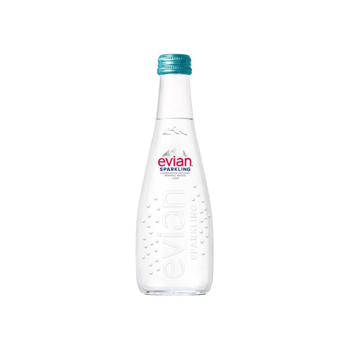 【Evian】氣泡天然礦泉水 330ml*20入(玻璃瓶裝)