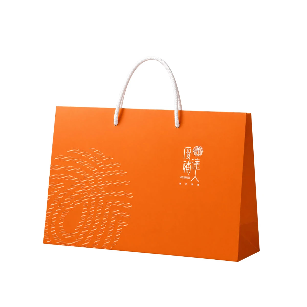 橘色提袋(尺寸37.5*10.5*23.5cm可裝精類10入禮盒*2或30入禮盒*1或雪耳禮盒*1)